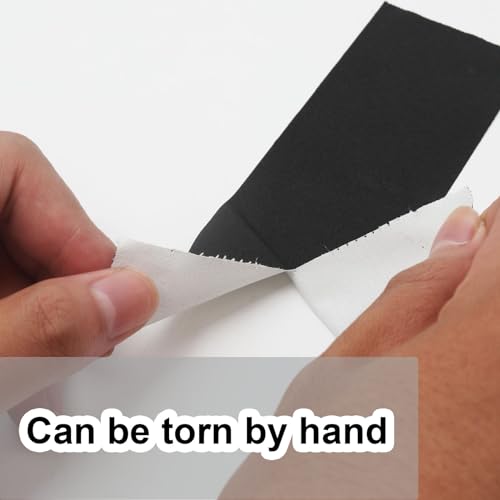WELSTIK Gewebebänder Schwarz Gaffelband 50MM * 30,2M Gaffaband Mattes Stoffband，9 Rollen