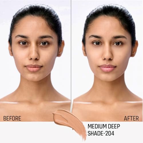 Image of FLiCKA Professional HD Liquid Foundation With SPF Long Lasting High Coverage Waterproof - Med 204
