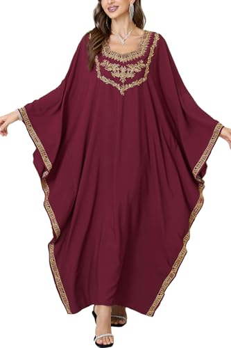 Kaftan de playa floral tipo vestido largo kimono para tus vacaciones