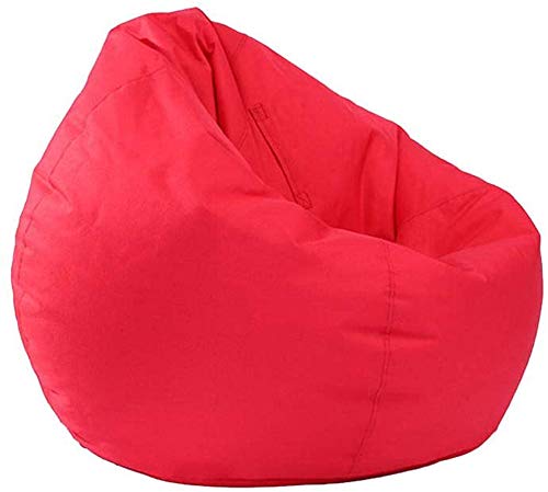 Bean Bag for Adults and Kids Chair Storage, Bean Bag Oxford Chair Cover Teens Adults Lounger Sack Home Waterproof (Red, One size) Bean Bag for Adults and Kids Chair Storage, Bean Bag Oxford Chair Cover Teens Adults Lounger Sack Home Waterproof (Red, One size)