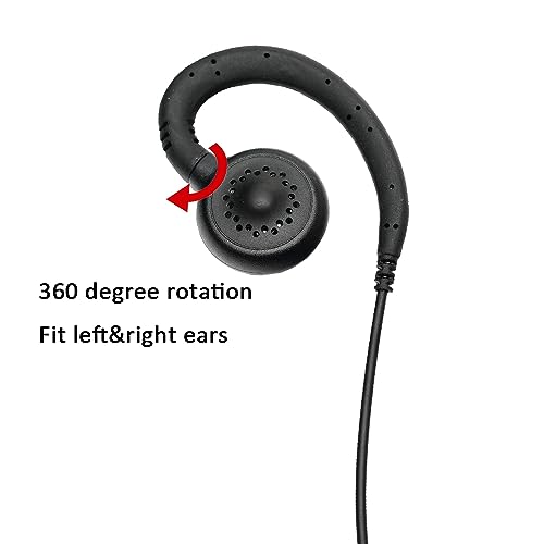 Auricular Motorola XPR3300e que no se cae con diseño cómodo en forma de C 2