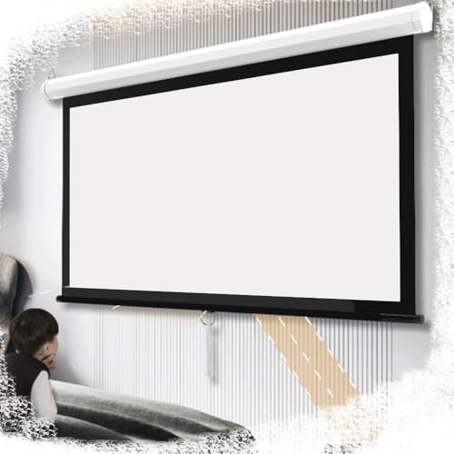 Pantalla manual de proyector 60" para cine en casa 16:9