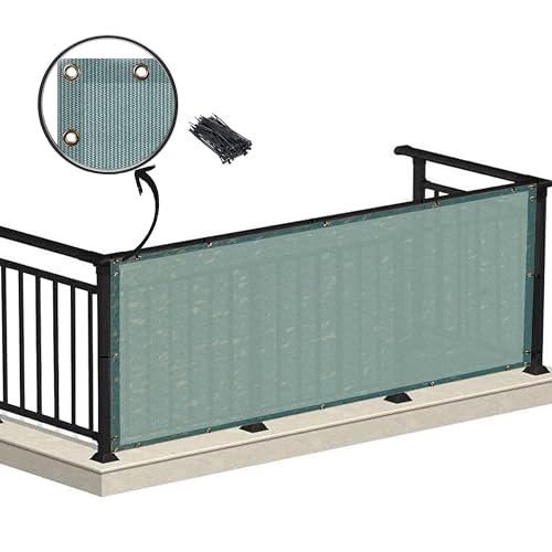 Image of HIPPO Baby Safety Net for Balcony Child Protection Stairway Safety Net Railing Guard for Kids Staircase Protector with Tie-Cords Breathable Fabric Indoor Outdoor Use (1.5MTX4MT, Country-Blue)