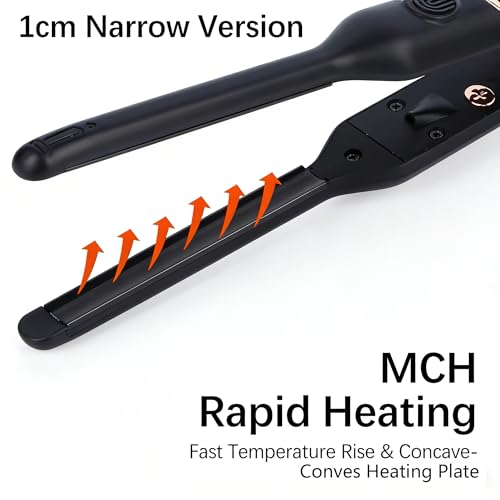 Mini plancha de pelo curva 0.4 pulg para cabello corto miniatura 5