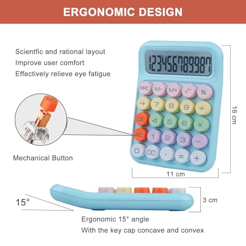 YILEAITECH Colorful Mechanical Calculator CA2024 の商品画像 1