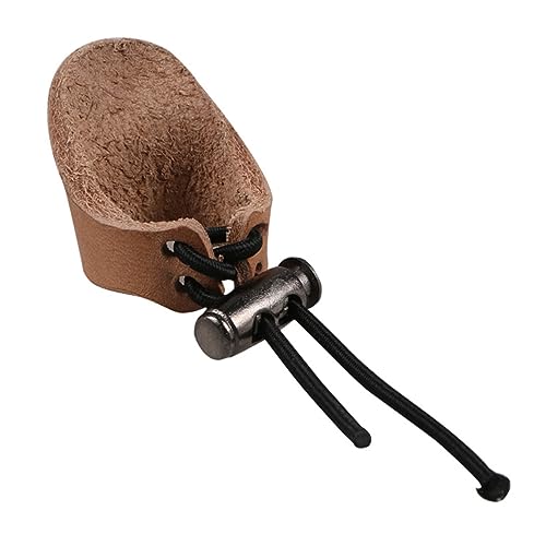 ARTSEWPLY Traditional Thumb Ring Finger Guard Leather Thumb Guard Accessory for Hunting