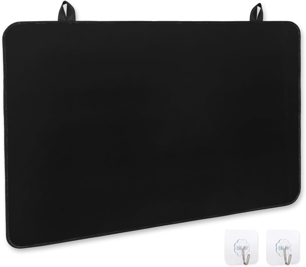 Stove Cover Stove Top Covers for Electric Stove Pure Black Solid Color Heat Resistant Glass Top Stove Cover Induction Cooktop Protector 24 x 21 Inch