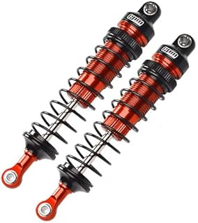 Aluminum 6061-T6 Front Adjustable Spring Dampers (102mm) for Losi 1/10 Baja Rey 4WD Desert Truck LOS03008 Upgrades - Orange