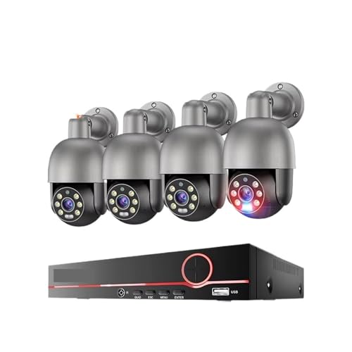 H.265 8CH 8MP 5MP POE CCTV �Z�L�����e�B�J�����V�X�e�� �l���Z���T�[ �o�����I�[�f�B�I�r�f�I���R�[�_�[ �Ď��J�����Z�b�g �����\ �Ƃ̈��S����Ɏ��(4T,8CH NVR 4pcs Cam 5MP)