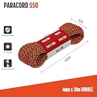 Brotree Paracord 550 4mm 30M 100% Nylon Seil Schnur Typ III mit 7 Stränge – Ansicht 2