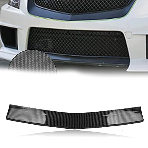 Garniture de pare-chocs avant style carbone, lèvre centrale pour vos trajets en Cadillac CTS V