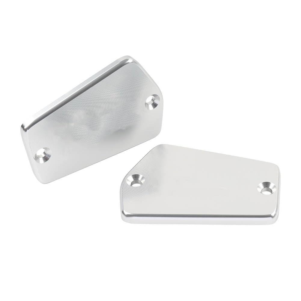 Liru Motorbike Clutch Fluid Reservoir Cover Brake Cap for Yamaha V-Max 1200 85-2007 Aluminum Silver