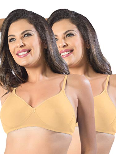 Image of SONARI Womens Non Padded Cotton Bra | Wire Free, Medium Coverage, Seamless Cups, Comfortable Polyester Cotton Blend Fabric | Adjustable Straps, Ideal for Everyday Wear - Smile