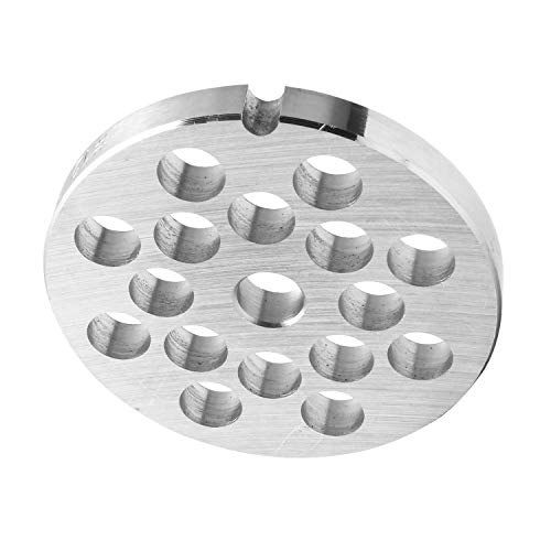 #12 Stainless Steel Meat Grinder Plate Discs Blades for Kitchenaid Mixer FGA Food Chopper and Hobart, LEM, Cabelas, Weston, MTN Meat Grinders