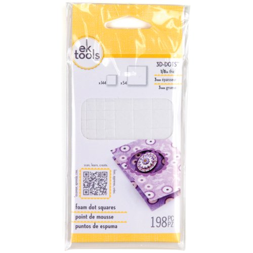 EK Tools Foam DOT 125 INCH 55-01042, White Squares