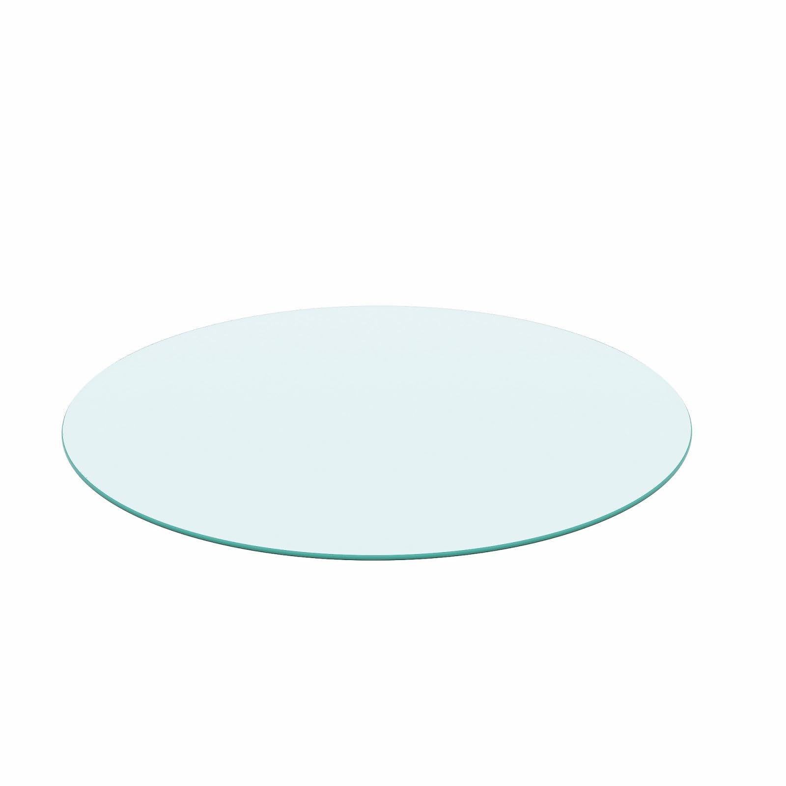 Tempered Glass Round Table Top 30 Inch Diameter, 1/4" Thick, Heavy-Duty Safety Glass Circle for Dining Table, Desk, Patio Base Replacement-Clear