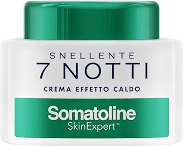 Somatoline SkinExpert, Snellente 7 Notti Crema Effetto Caldo, Trattamento Corpo Anticellulite, Ultra Intensivo con Estratto di Alga Rossa, 250ml