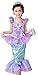 Produktbild CANIS kleine Mädchen Onesie mit Rüschenärmeln Mermaid Princess-Fantasie-Kostüm(120cm/5-6 Jahre)