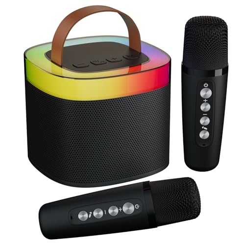 Machine à karaoké Bluetooth Noir pour chanter à la maison sans câble