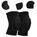 KiBcsLic 2X Knee Pads Knee Support Football Breathable Portable Protectors Protection Sleeves for Skiing Powerlifting Tennis, Black