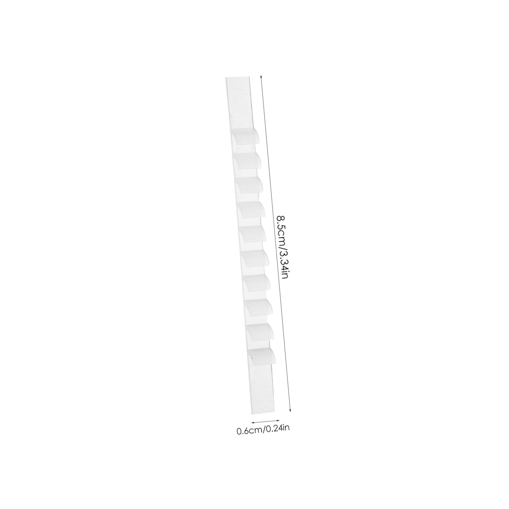 HEALLILY 100 pcs Clothing Hanger Grip Strips Non Skid Adhesive Hanger Strips for Home Store Use Compact Design Practical Slip