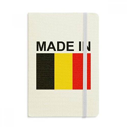 Carnet de notes A5 Made in Belgium avec couverture rigide en tissu et journal intime multicolore