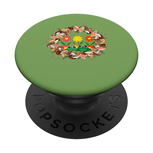 Cottagecore setas natural forestcore PopSockets PopGrip Intercambiable