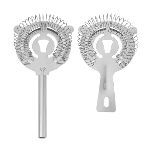 YARNOW Colador de Cócteles Práctico y de Acero Inoxidable Filtro Anular de en Forma de Gato Paquete de 2 Piezas para Utensilios de Bar Profesionales