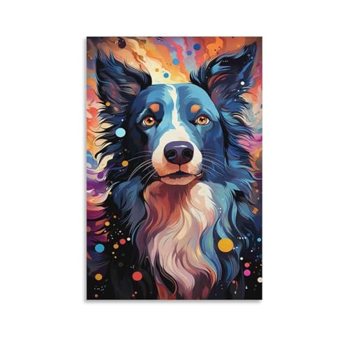 Broderie Diamant Chien Coloré 5D DIY Activité Créative et Déco Salon pour Adulte