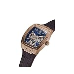GUESS-Chronograph-Blue-Dial-Mens-Watch-GW0202G2-Genuine-Leather-Brown-Strap