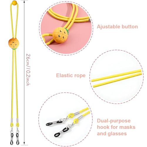 ZORVUJI Brillenband Kinder Verstellbar 5 Stück, Mädchen Junge Brillenkordel für Lesebrille & Sonnenbrille, Brillenschnur Sport Brillenkette