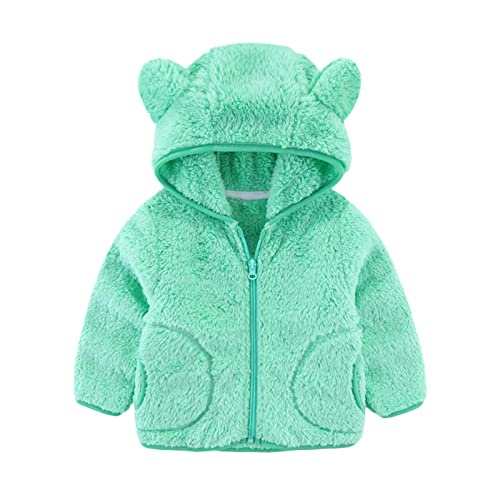 Kids Toddler Baby Boy Girl Cute Bear Ears Hoodie Jacket Winter Warm Sweatshirt Coat Cardigan Fall Winter Clothes