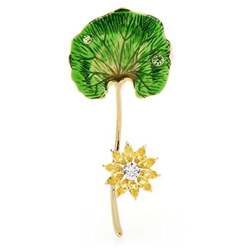 Broche feuille de ginkgo émail pour sublimer vos tenues de fête