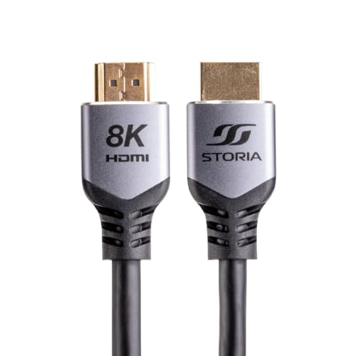 STORIA 8K HDMI�P�[�u�� 2m 1�{ �o���N�i HDMI2.1 STO-HDM0102AB-SL Ultra High Speed�F�؎擾 typeA VER2.1 �V���o�[STORIA/�X�g���A