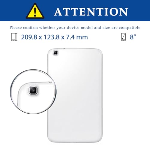 Étui de protection antichoc Galaxy Tab 3 8.0 bleu pour éviter les rayures - 2