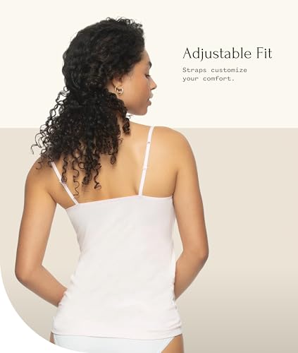 Image of Felina Womens Cotton Modal Camisole, Adjustable Cotton Tank Top