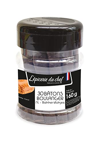 Epicerie du Chef - 30 Bâtons Boulanger Chocolat Noir 160g - Fabriqué en France - EDC8642
