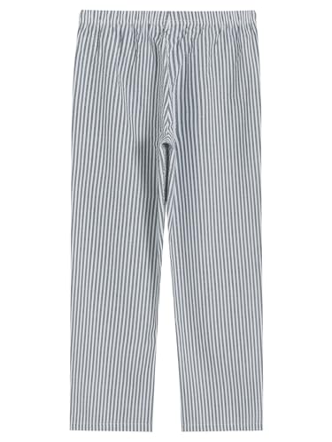 Latuza Women's 2 Pack Cotton Pajama Pants Seersucker Lounge Pants with Pockets3
