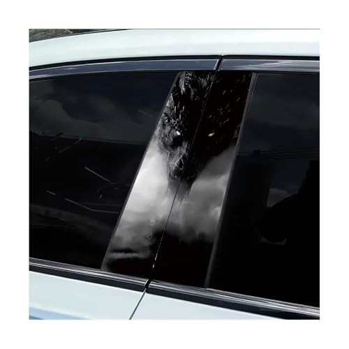 Autocollants poteau de porte de voiture film vinyle dragon anti rayures