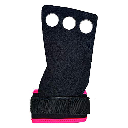 Hand Grip Panther Claw Luva Crossfit 3 Furos Profissional Nc Cor:Rosa;Tamanho:P