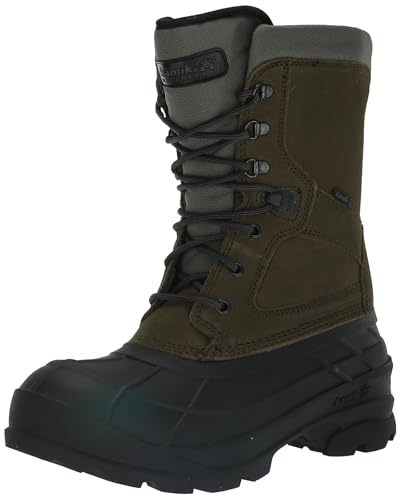 Kamik Herren Nation Plus Schneestiefel, Dark Olive Dol, 44 EU