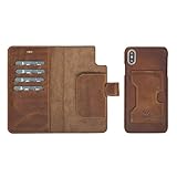 Venito Florence Leather Wallet Phone Case Compatible with iPhone Xs Max - Extra Secure with RFID...