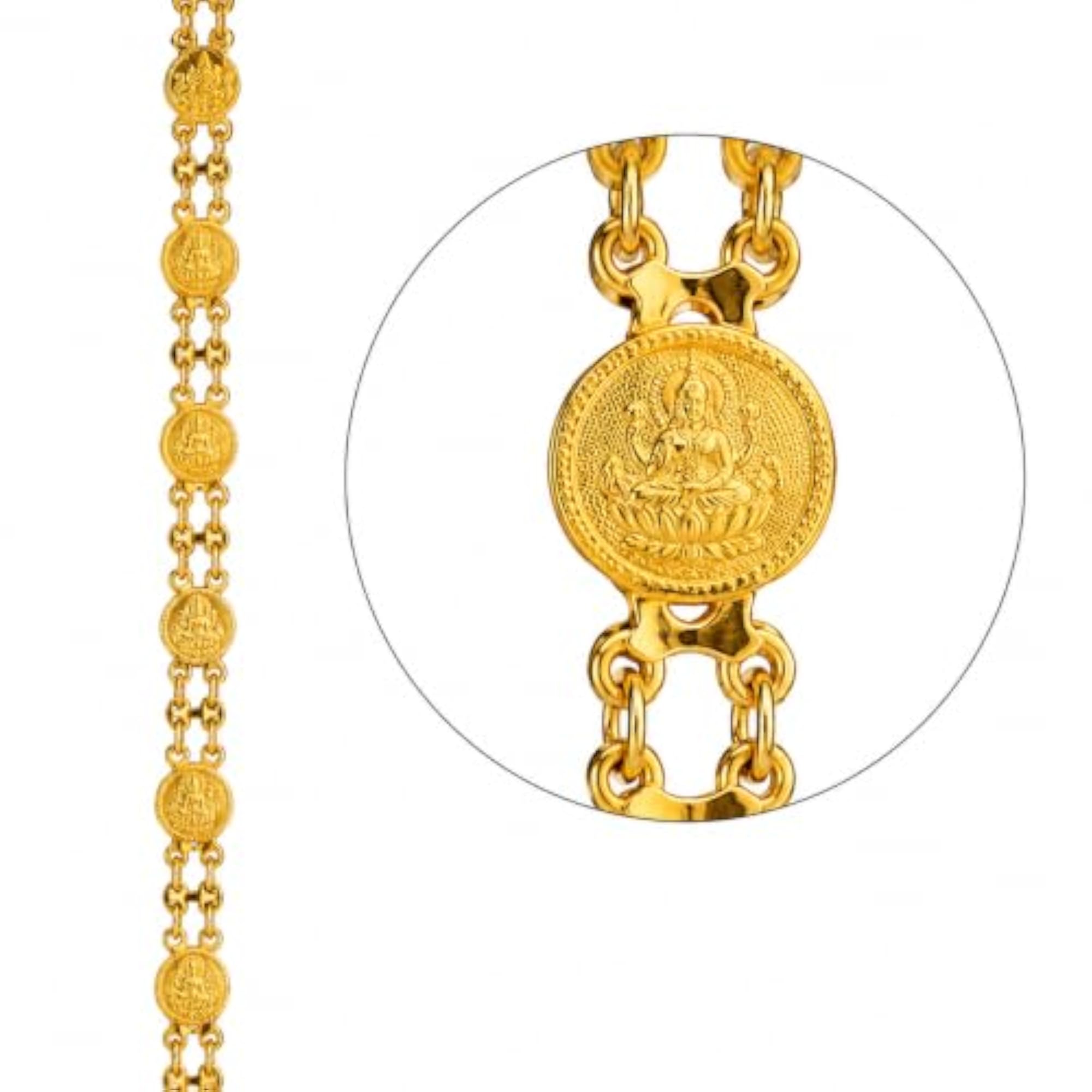 Classic Long Chain Gauri Ganpati Necklace, Art Jewellery