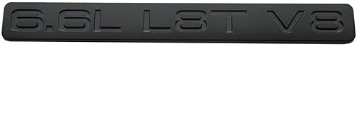 Miniatura 10 de SSDD 2 emblemas de gas de 6.6L L8T V8 litros 3D para capó de motor de repuesto para Chevrolet Silverado 2500HD 3500HD Z71 Gmc Sierra Placa de