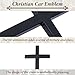 Metal Cross Decals for Cars, 2.5