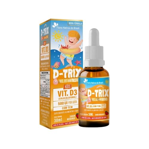 D-Trix Kids (Vit D 400 UI/gota) 30ml Sabor Morango - Flora Nativa