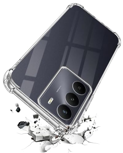 Image of Jkobi Shockproof Crystal-Clear Back Cover for Realme Narzo 80 Lite 5G (Anti Yellow Case | Drop & Camera Protection | Hard Polycarbonate)