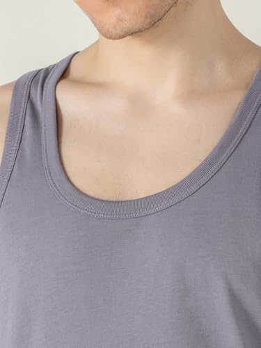 Image of DAMENSCH Neo-Cotton Round Neck Vest for Man, Anti-Bacterial, Shape Retaining Vest, 100% Cotton Banyan for Men, Buttery Soft Inner Baniyan