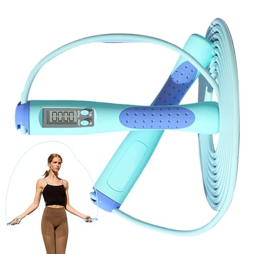 Cuerda de punción con contador - Smart Jump Rope, Springeil Workout Springs Rope con contador | Servicio de salto inteligente para niños, dispositivo de entrenamiento de cuerda de velocidad, cuerda