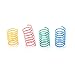 Lot de 4 jouets à ressort interactifs pour chats, jouets en forme de spirale, jouets pour chats, kit de ressort en spirale en plastique pour chat, animal de compagnie,